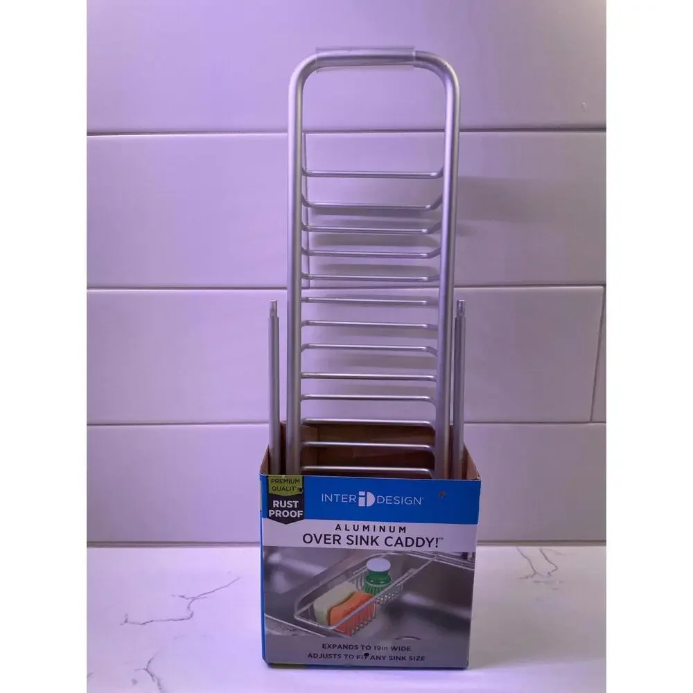 NEW InterDesign Aluminum Over Sink Caddy!
